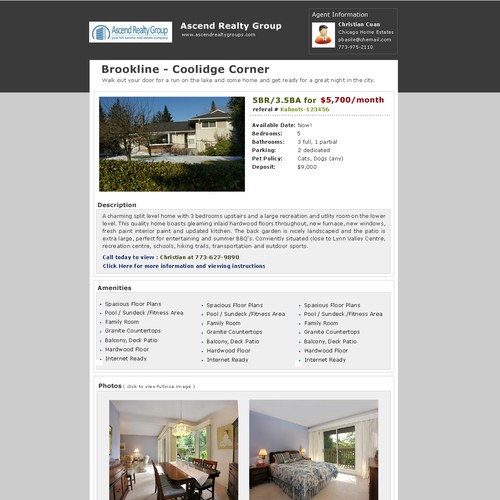 Craigslist Template For Apartment For Rent Web Page Design Contest 99designs