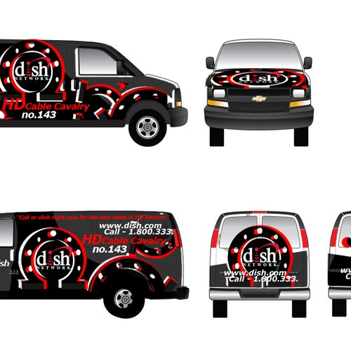 Diseño de V&S 002 ~ REDESIGN THE DISH NETWORK INSTALLATION FLEET de ArtDsg