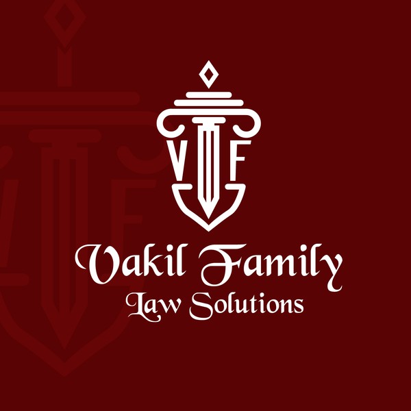 Vakil Family Law Solutions Logo Design 