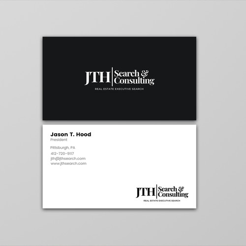 Business Card Design for Executive Search Firm Design by ™SF_Design™