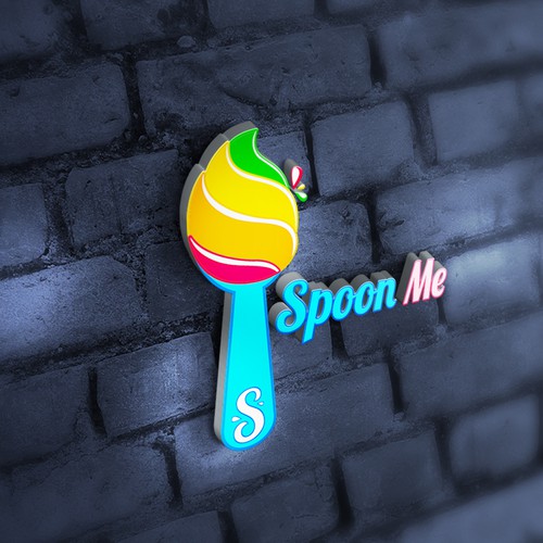 Create a trendy logo for a new Frozen yogurt shop! Spoon Me Yogurt Design by Diki_Yuan