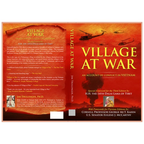 Cover for Third Edition of Classic Work on the Vietnam War. Special Foreword by H.H. the Dalai Lama. Design by marpon jake