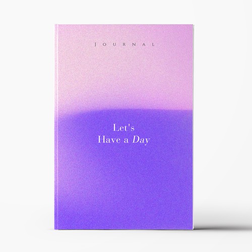 Minimalistic pinterest vibe for a self help journal cover Design by Trivuj