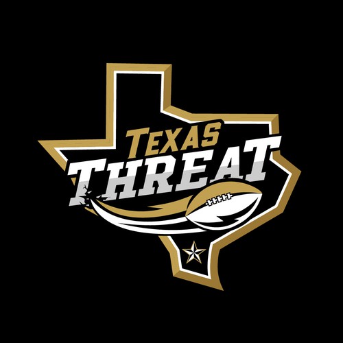 Texas Threat Logo Contest - a Youth Football Team for kids 13-18 years old Design by playflowstudio