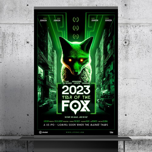 Life360 2023 Year of the Fox Poster Design by roppix