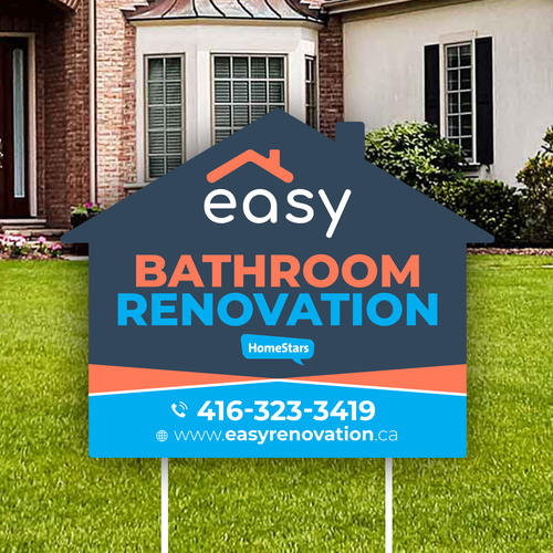 Easy Renovation Lawn Sign Design by icon89GraPhicDeSign