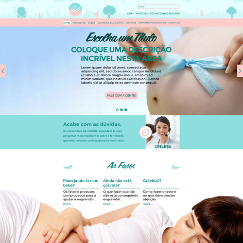 "lifehcg needs a new website design" winning Logo & business card