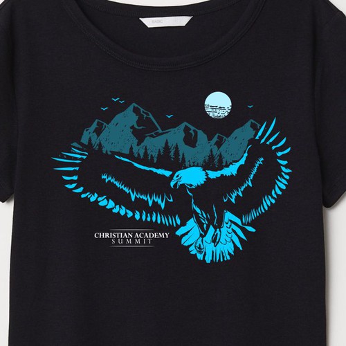 Creative Eagles T-shirt for School Design by Dondies goura