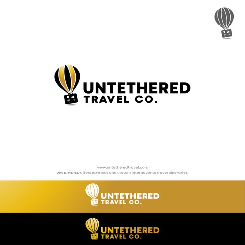 Design whimsical logo for travel agency that depicts an untethered lifestyle por G-XHA