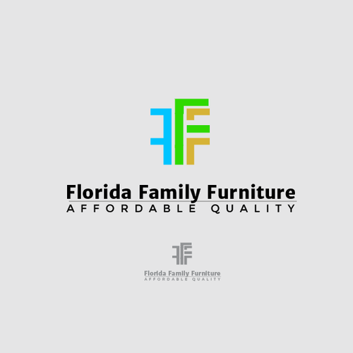 logo that displays the image of a family owned furniture store that sells quality at discount prices Diseño de EDGE114