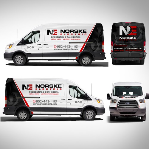 Van Wrap for Electrical Company - Logos and Specs attached! Design by J.Chaushev
