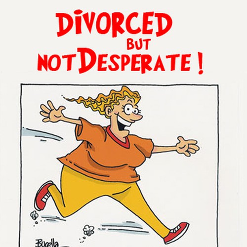 book or magazine cover for Divorced But Not Desperate Diseño de Mahmoud.dafrawy