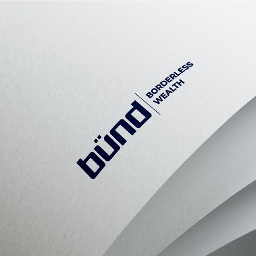 modern minimal logo for Swiss German private bank-ontwerp door BombDesigns