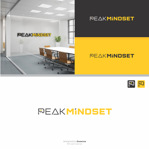 Design an inspiring, eye catching logo for a self-development company "Peak Mindset". Design by Q_N