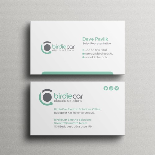 business card for company called birdie Design by Birendra Chandra Das