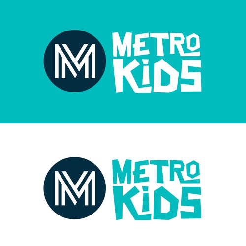 Metro Kids Logo Design by Nashdesigns