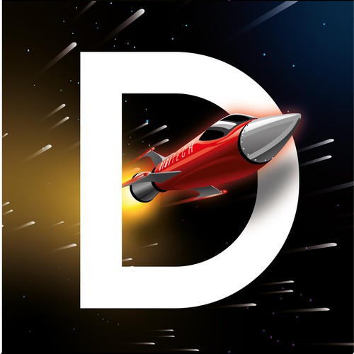 Modernized Rocket Graphics Design Branding Asset Design von Jotch.Art