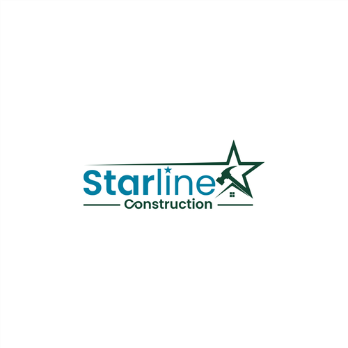 Starline Construction Logo Design by amarta_art®