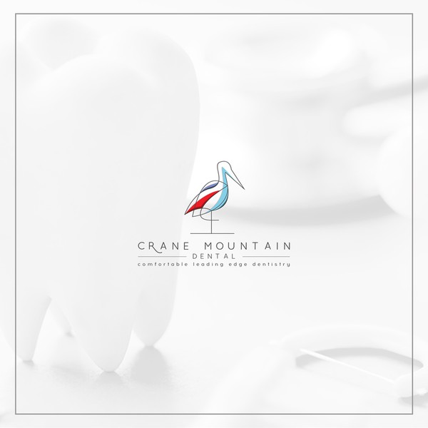 Crane Mountain logo design