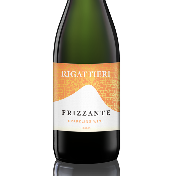 Label design for Frizzante Rigattieri, Italian wine