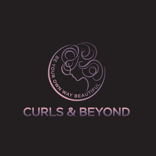 Logo for curly hair brand-ontwerp door designer Ha