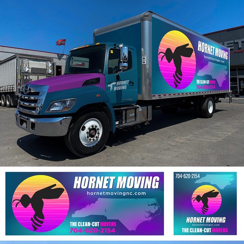 Hornet Moving truck Wrap Design by Logicainfo ♥