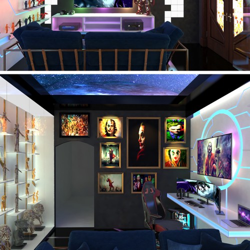 Looking for 3D gaming room design Design by PHUHO