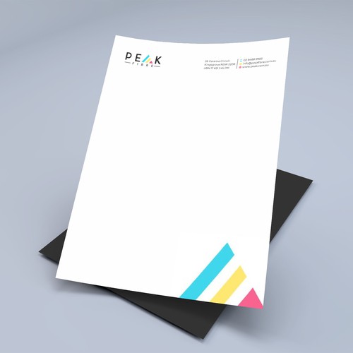 Creative, slick, professional Stationary for New Brand - Peak Fibre - Design by Xclusive16