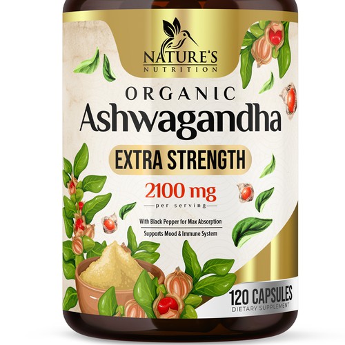 Ashwagandha Design Needed for Nature's Nutrition Design by UnderTheSea™