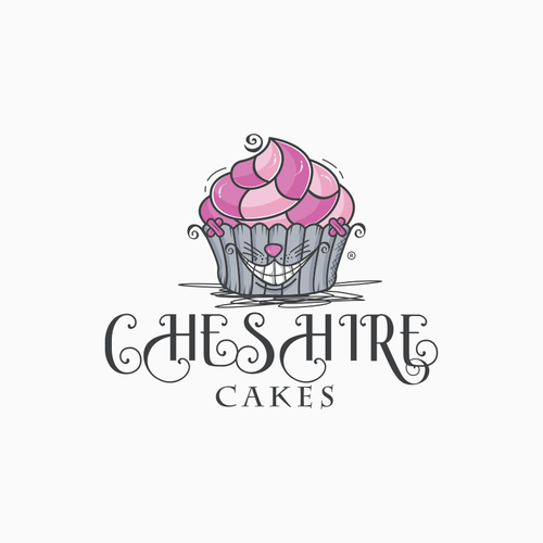 Logo for an Alice-In-Wonderland Inspired Bakery Design by S U R O :)