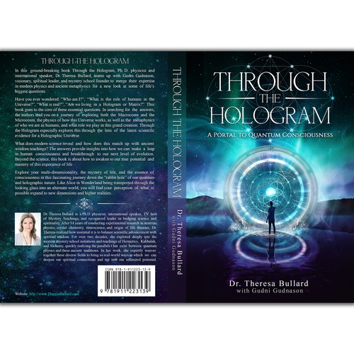 Futuristic Book Cover Design for Science & Spirituality Genre Diseño de Broonson