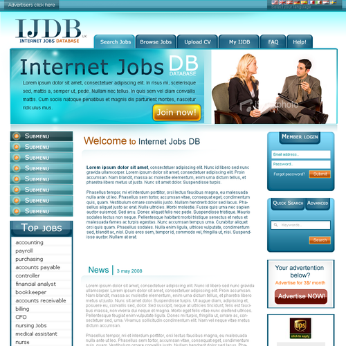 Design di www.ijdb.co.uk site design ! di Uptown