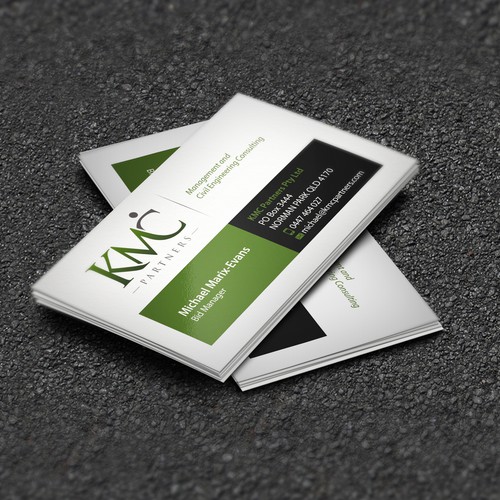 KMC Partners Business Card Design Design by AYG design