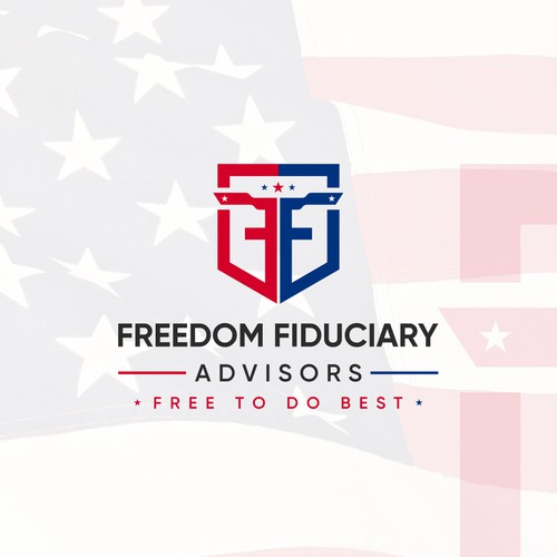 Investment company breaking away from corporate interest looking for fresh patriotic logo. Design by Lyna™