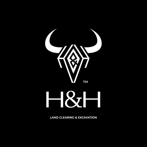 LOGO AND LETTER HEAD FOR H&H LAND CLEARING AND EXEXCAVATION Design by Sladoje