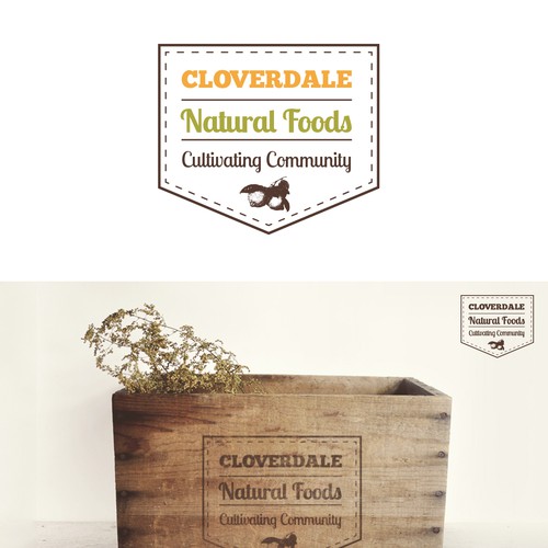 Natural grocery store Logo Design réalisé par benmornin