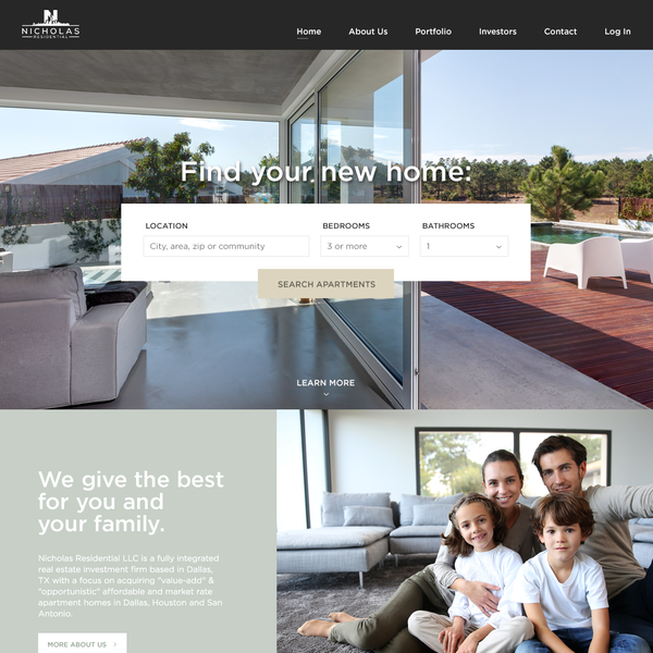 Design by DoubleK titled "Nicholas Real Estate"