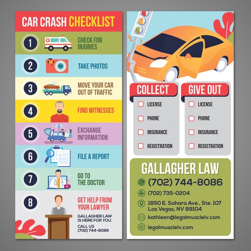 Car Crash Checklist Ontwerp door Dzhafir