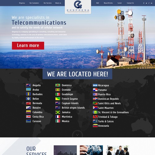 Parallax Website Design Wanted for Ekspresa Diseño de DezignLAB