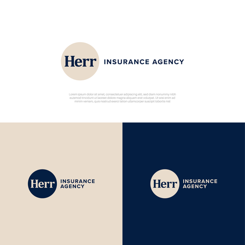 Upscale insurance agency Design by suzie