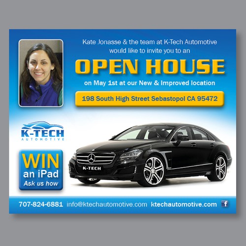 Help K-Tech Automotve with a new postcard or flyer Réalisé par SWallDesign