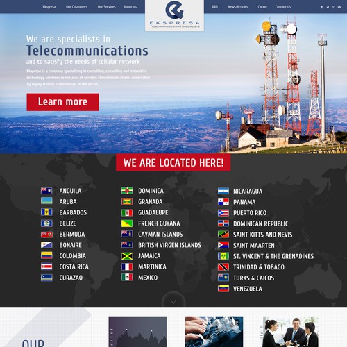 Parallax Website Design Wanted for Ekspresa Diseño de DezignLAB