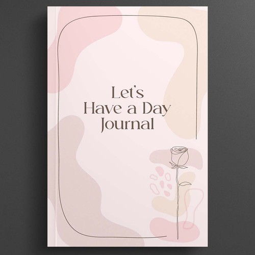 Minimalistic pinterest vibe for a self help journal cover Design by R°Z°L