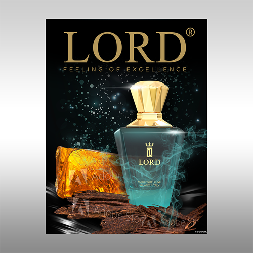 Design Poster  for luxury perfume  brand Design by MindArt89