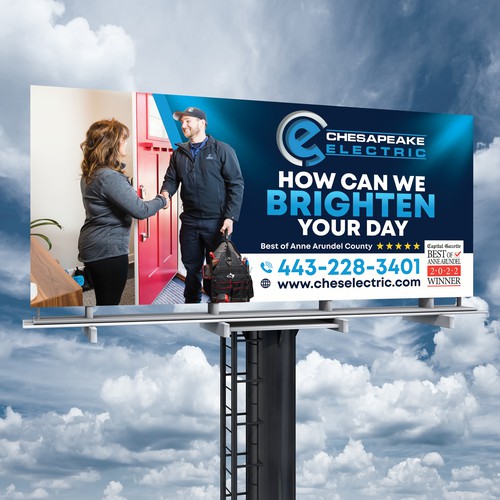 Chesapeake Electric Billboard Design by SoftSkills