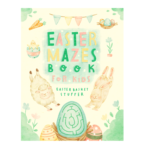 Book Cover For Easter Activity Book for Kids (Buchcover für Ostern) Design by jiah.z