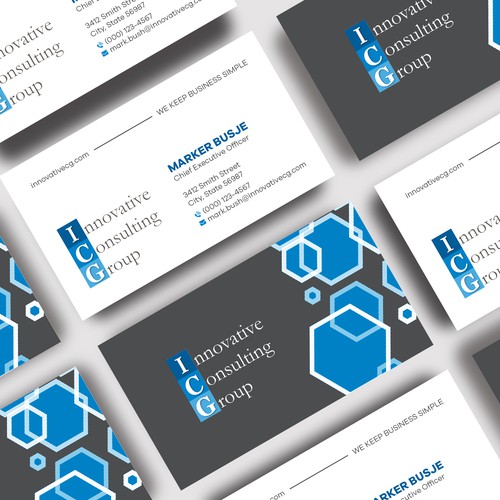 ICG Business Cards Design by Shila Rani Das