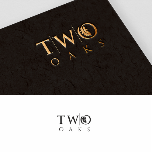 Construction, 3 business owners, use the work TWO oaks in our logo , very bold and intense  graphic Design by ciolena