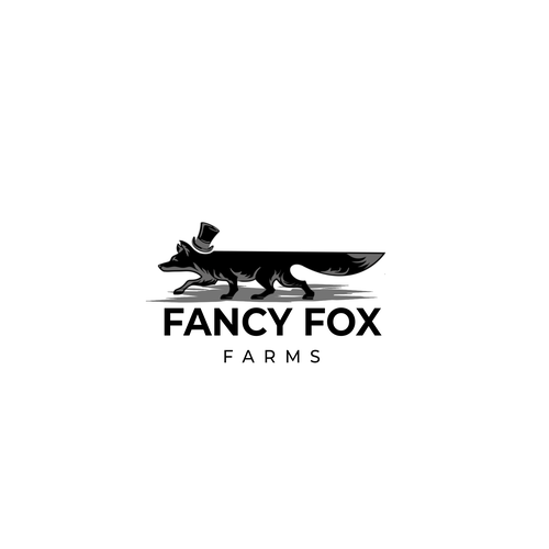 The fancy fox who runs around our farm wants to be our new logo! デザイン by odio