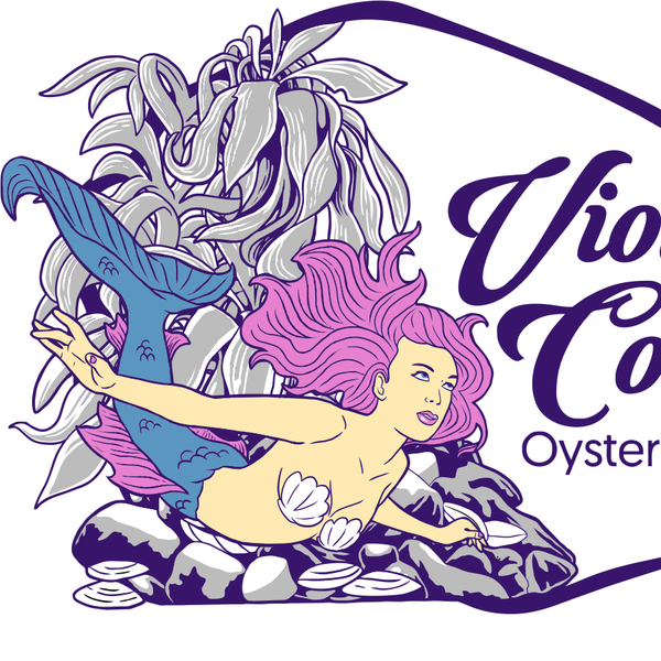 Design by Ridha Keytha titled "tshirt design for Violet cove oyster Co"